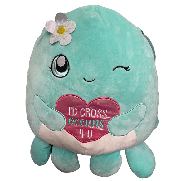 OLINA 16” “I’D CROSS OCEANS 4 U” LARGE NEW RELEASE VALENTINES SQUISHMALL… - Picture 3 of 5
